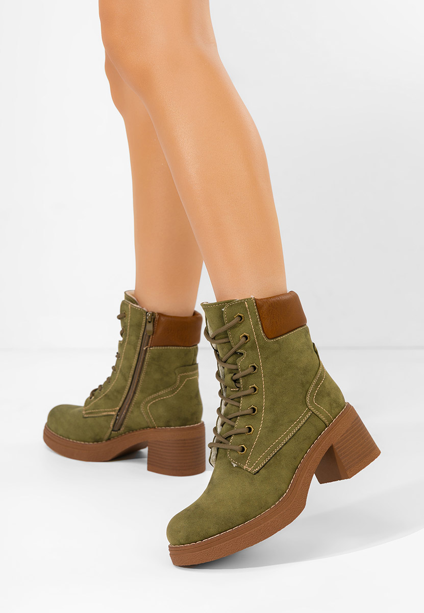 Дамски боти Celoria зелен