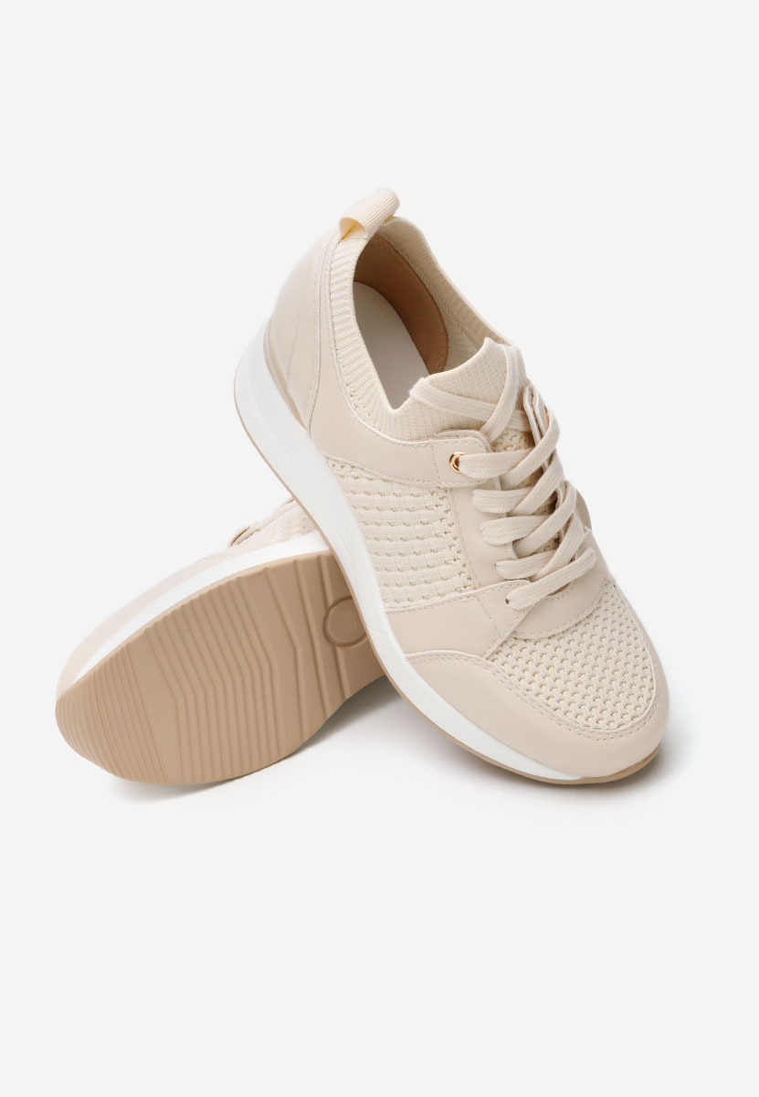 Cникърси на платформа Ellsa бежов