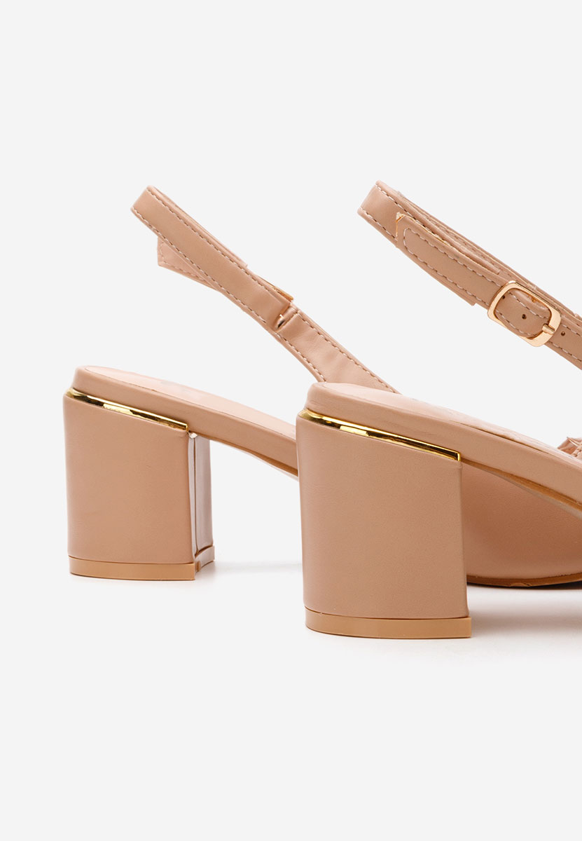 Обувки на ток Flamia каки