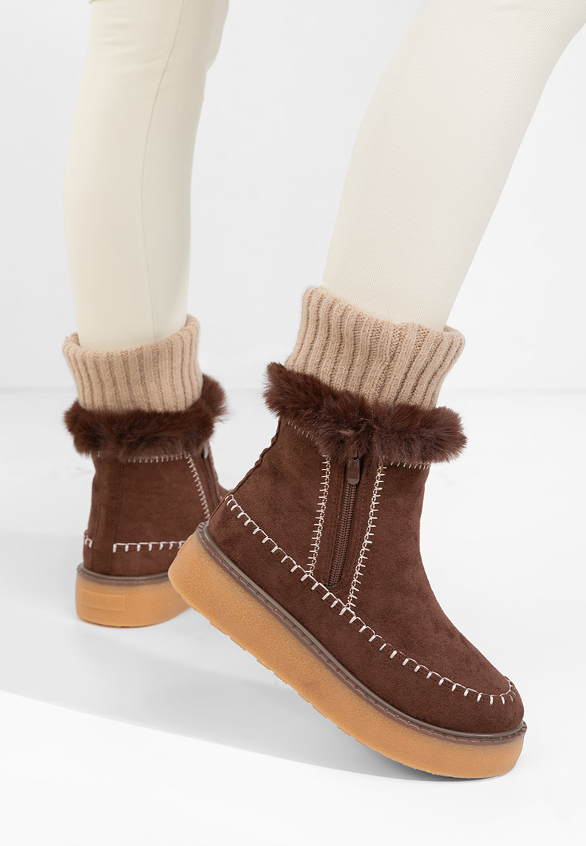 Обувки на платформа Delyra V2 кафяв