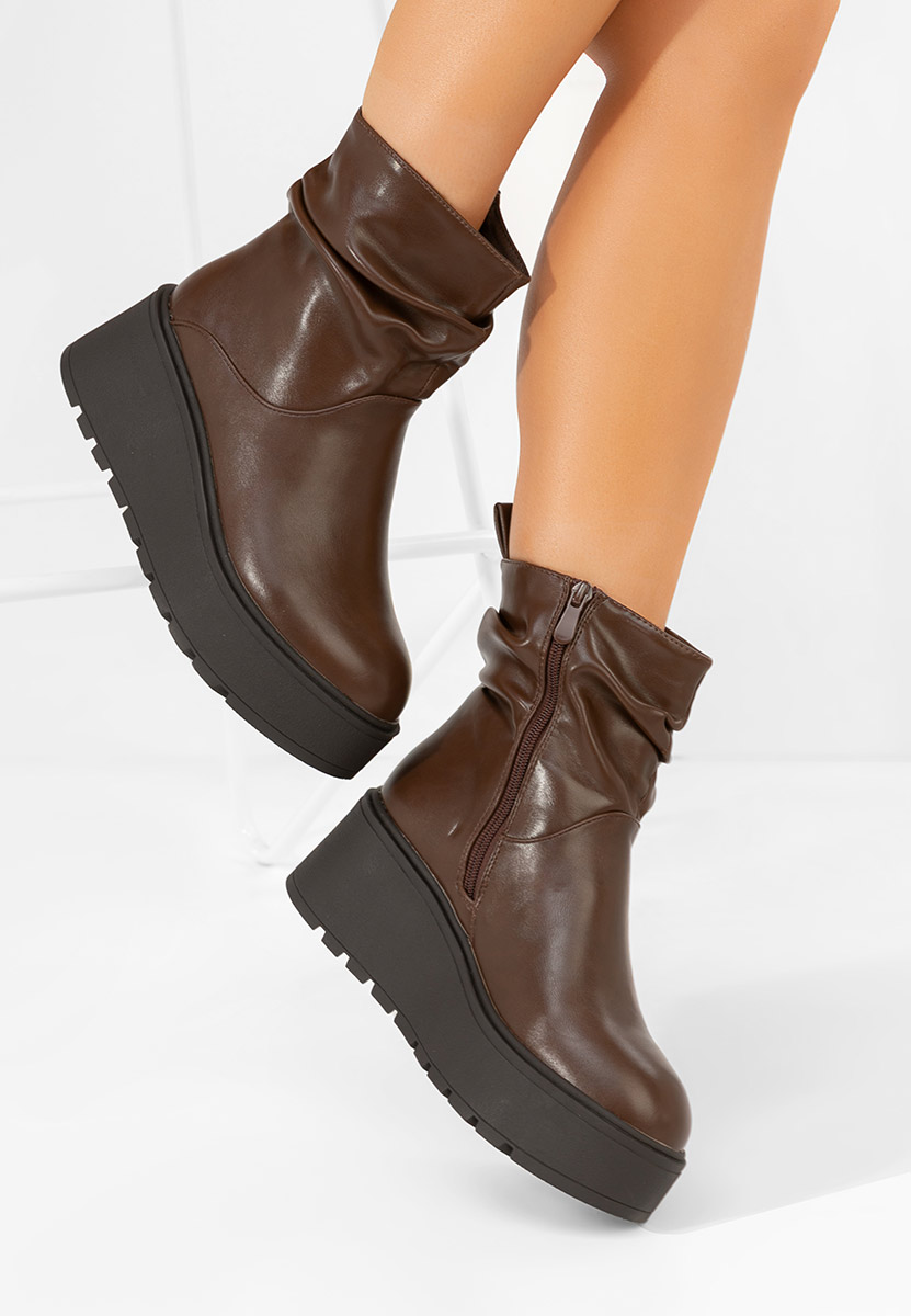 Обувки на платформа Vanida кафяв