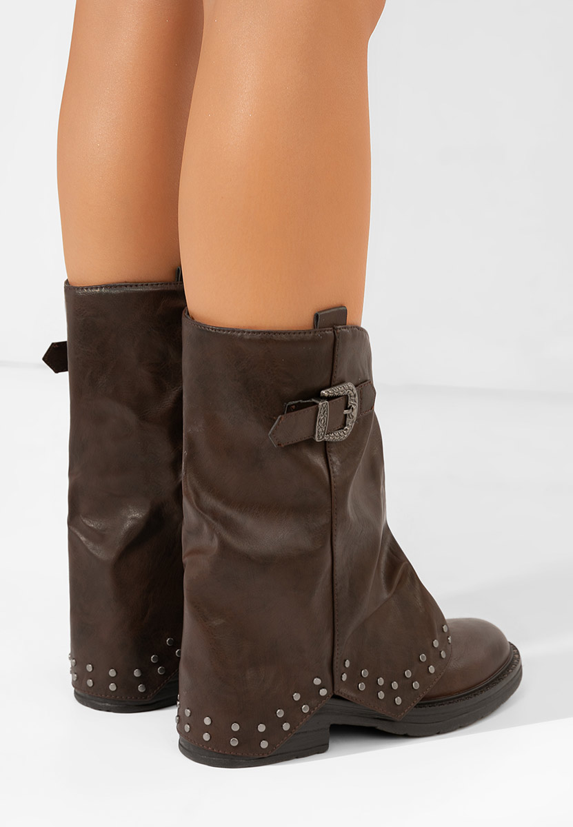 Дамски ботуши Arvion кафяв