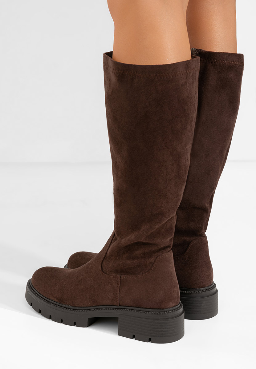 Дамски ботуши Nicoua кафяв