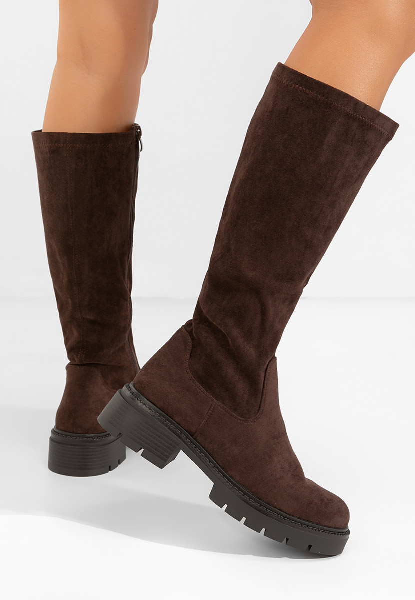 Дамски ботуши Nicoua кафяв