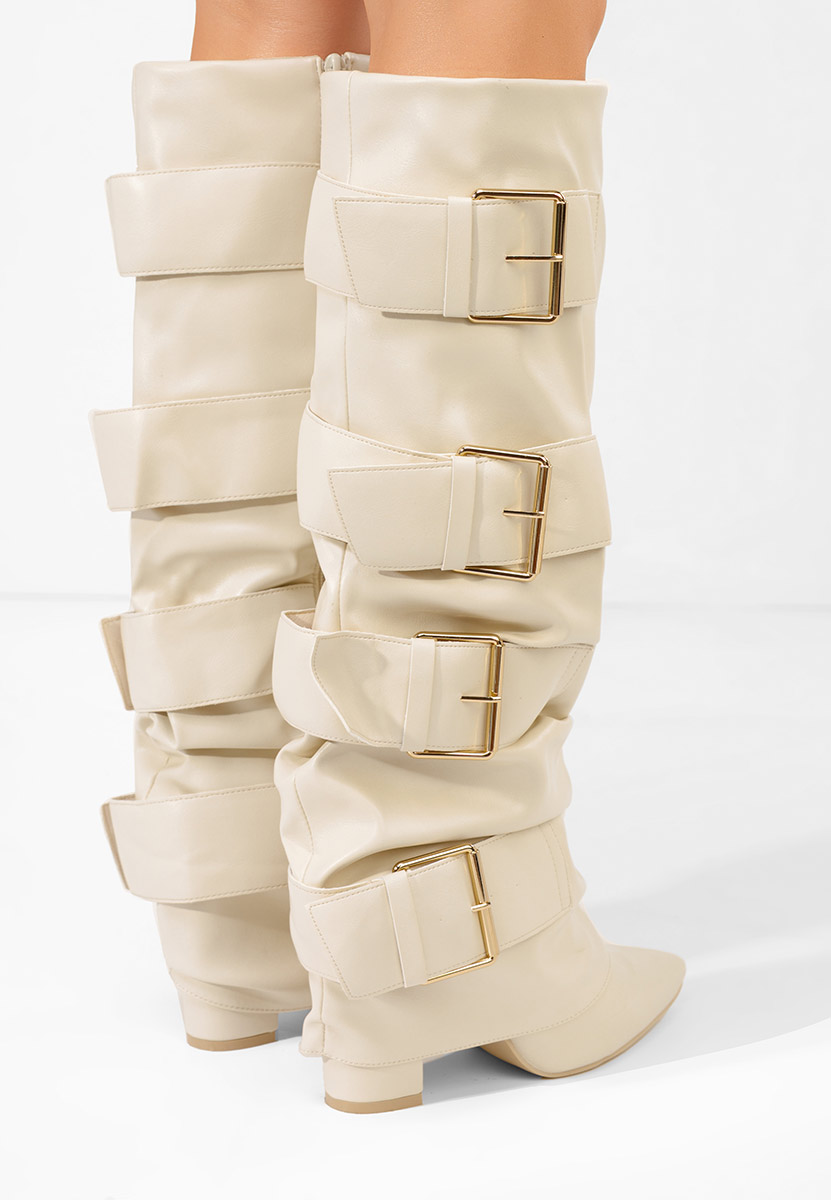 Чизми на ток Jefery бежов