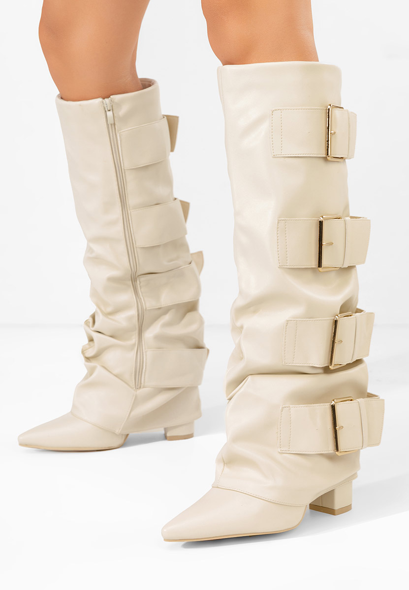 Чизми на ток Jefery бежов