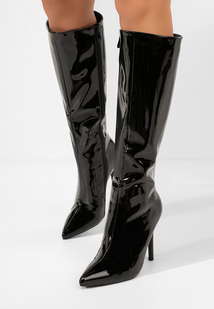 Чизми на ток Kiva черен