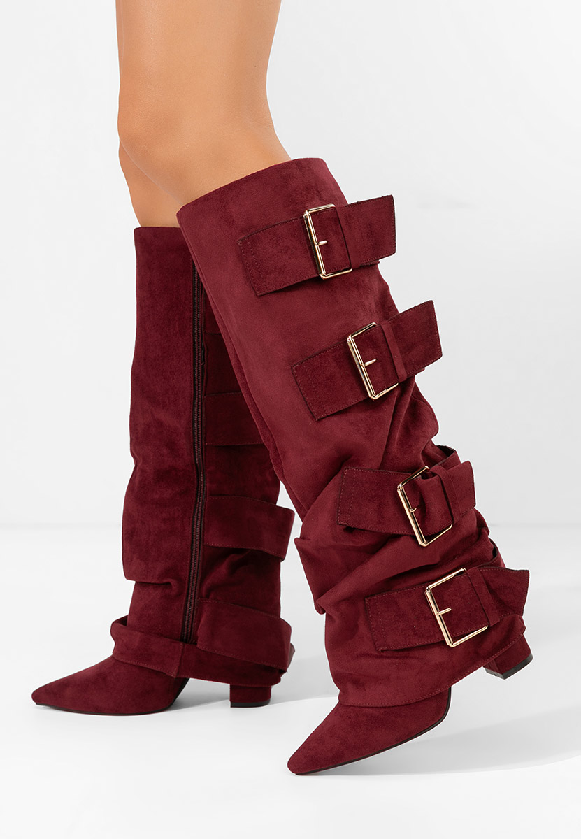 Чизми на ток Jefery бордо