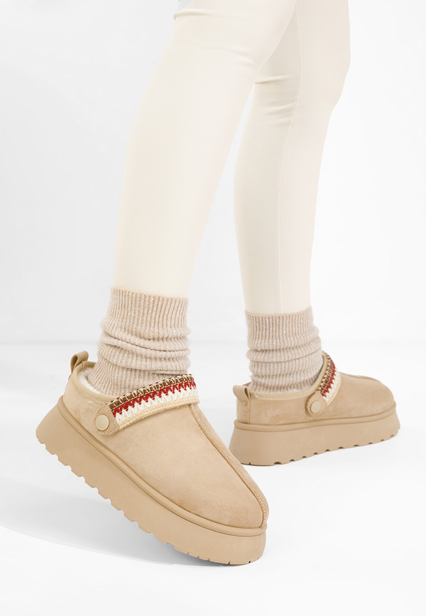 Дамско сабо Frovia бежов