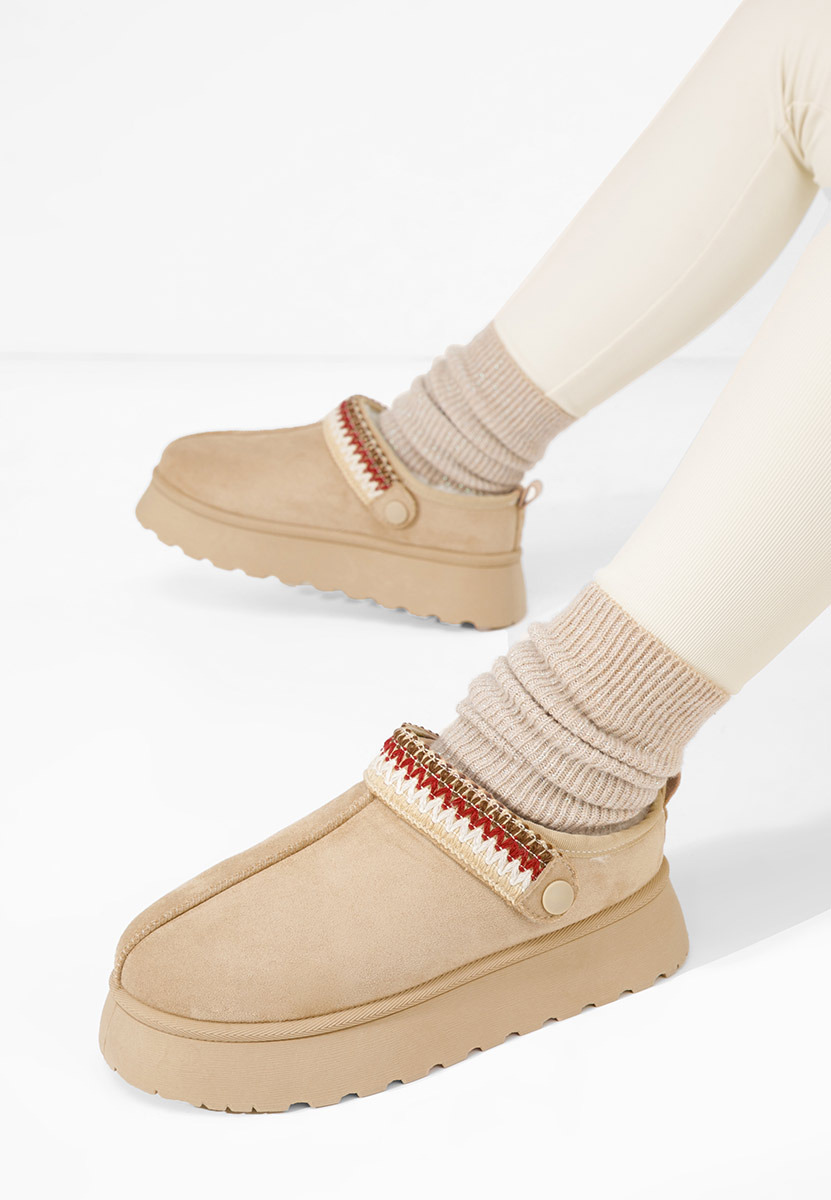 Дамско сабо Frovia бежов