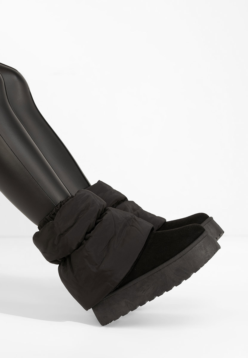 Чизми на платформа Aydena черен