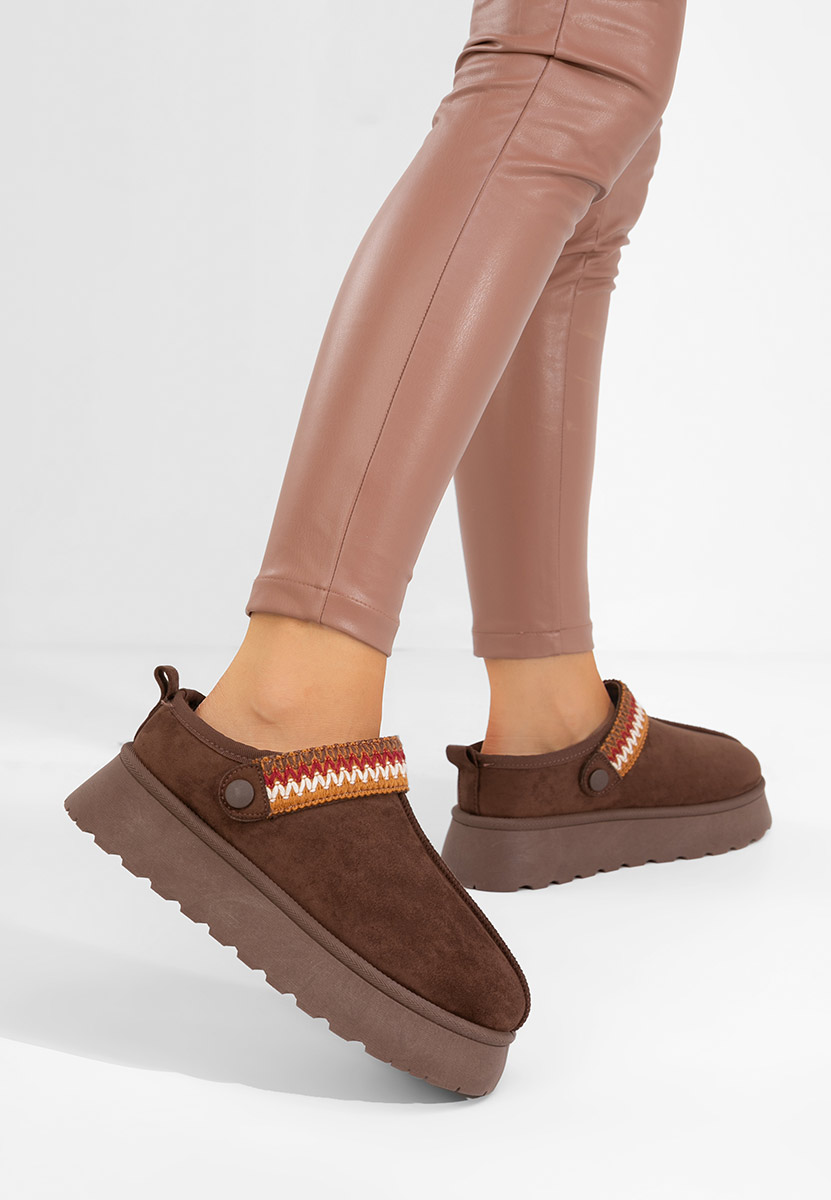 Дамско сабо Frovia кафяв