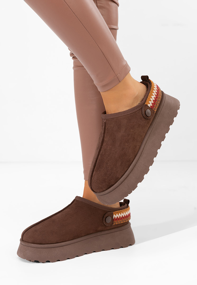 Дамско сабо Frovia кафяв