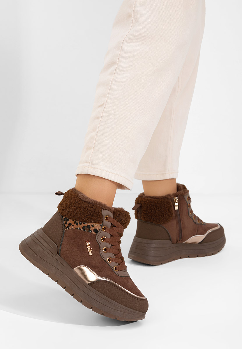 Дамски Зимни маратонки Lisaia кафяв