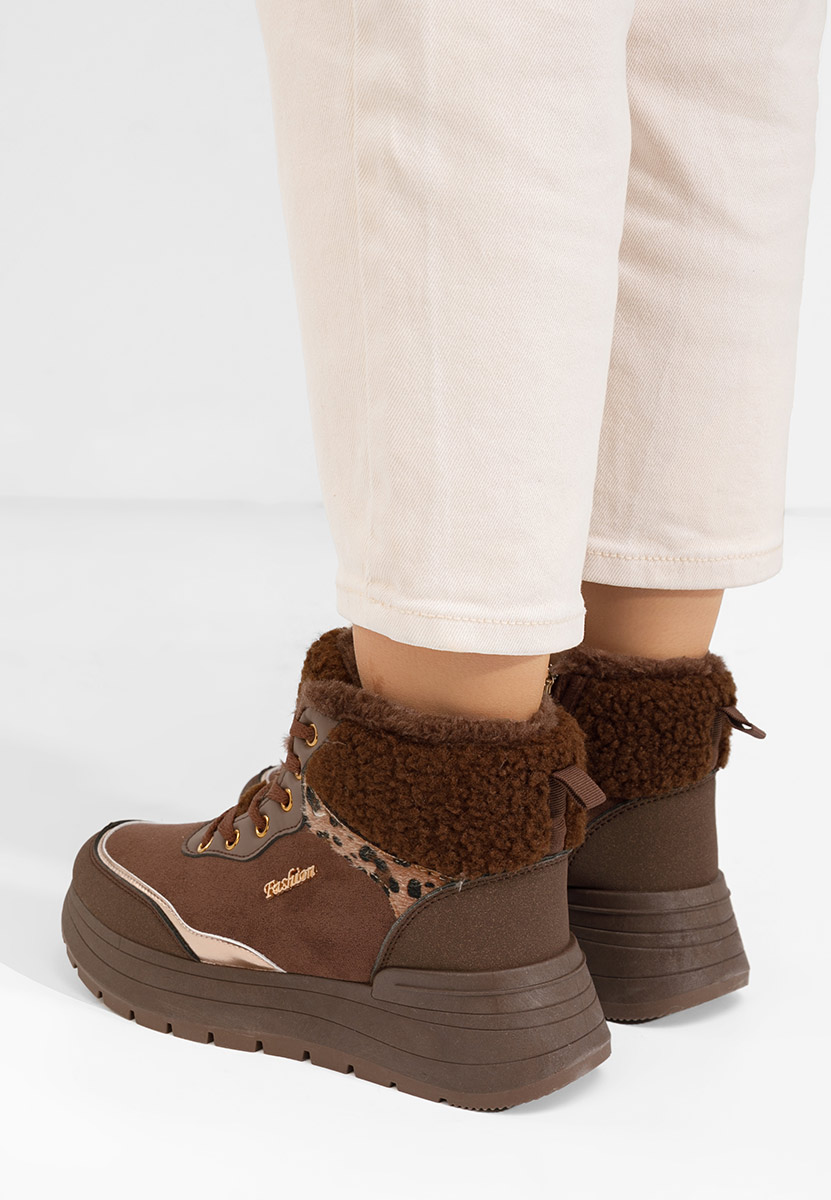 Дамски Зимни маратонки Lisaia кафяв