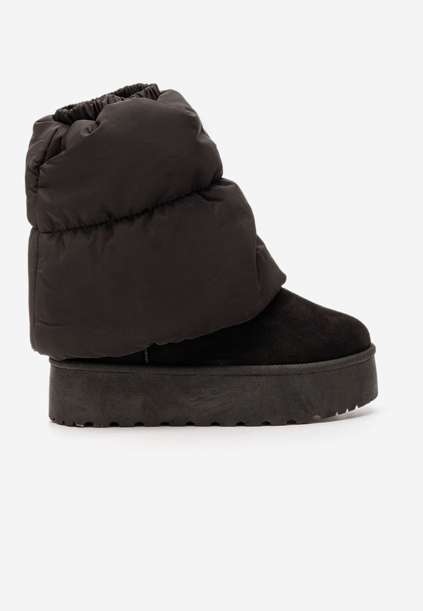 Чизми на платформа Aydena черен