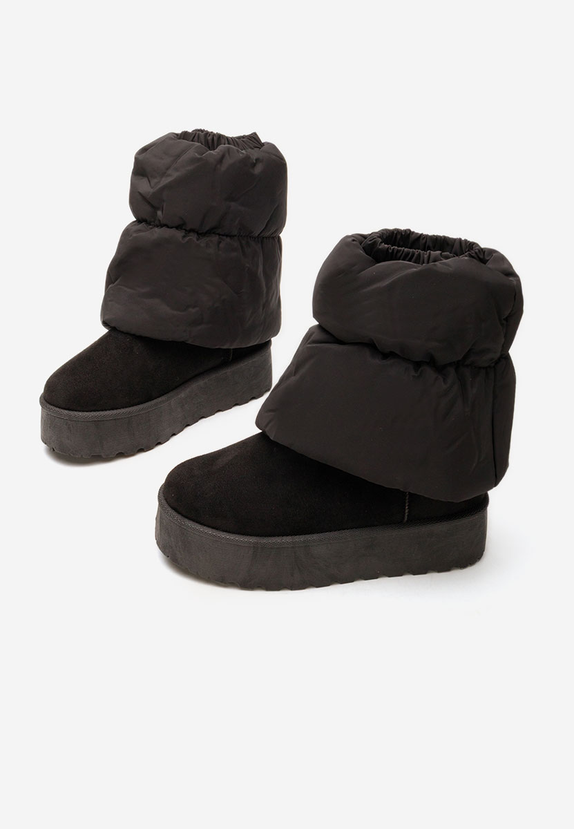 Чизми на платформа Aydena черен