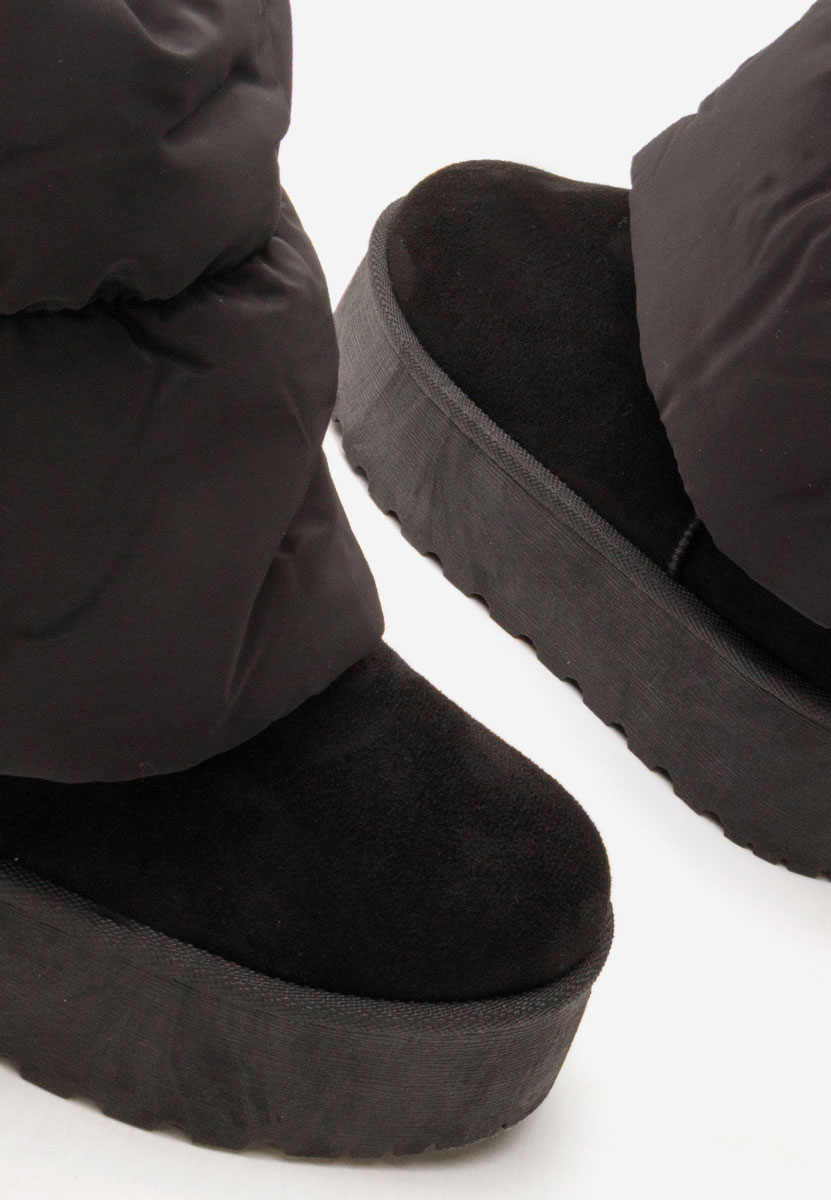 Чизми на платформа Aydena черен