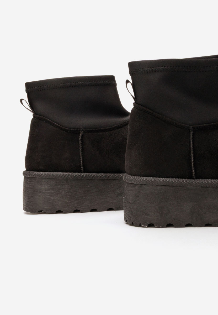 Чизми на платформа Aydena черен