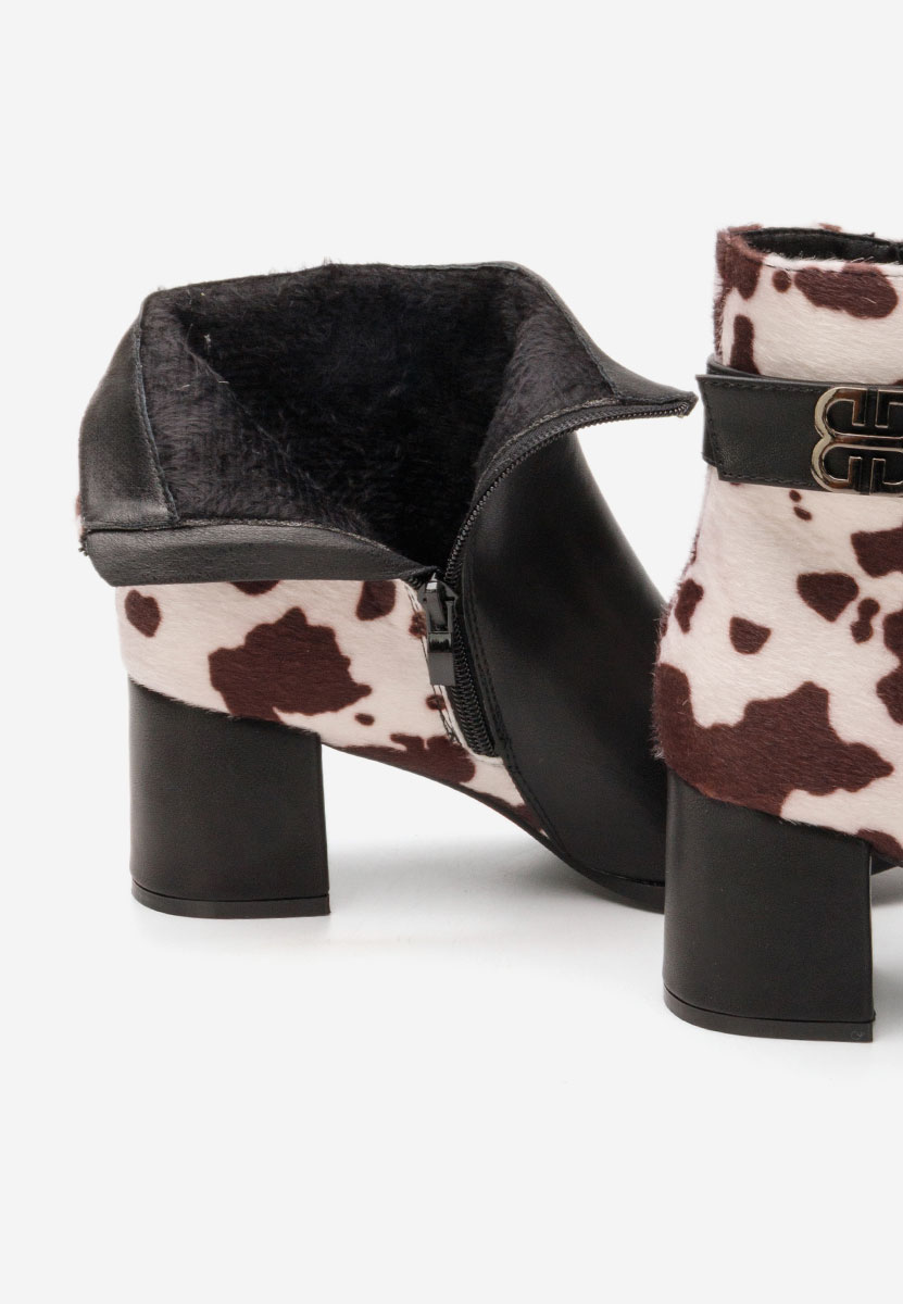 Боти на дебел ток Marivora черен