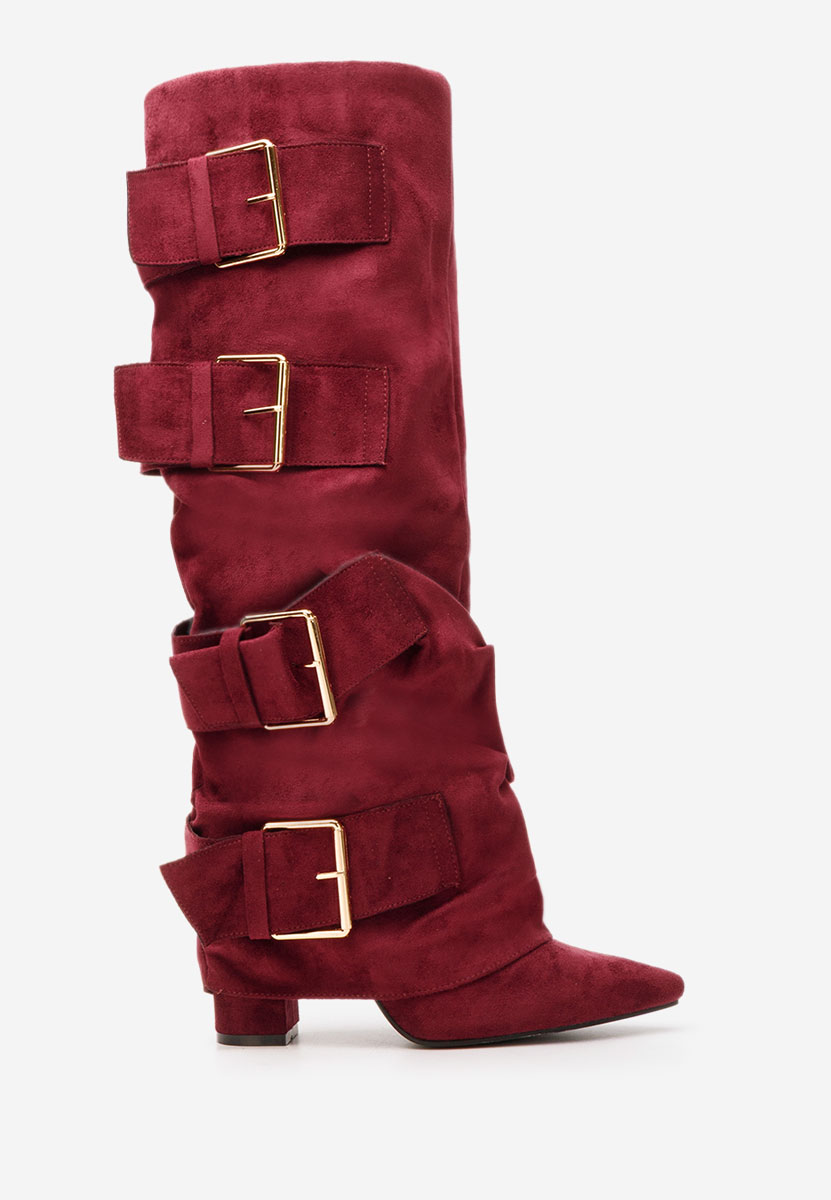 Чизми на ток Jefery бордо