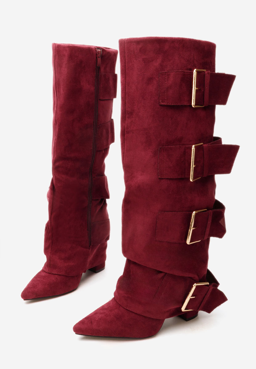 Чизми на ток Jefery бордо