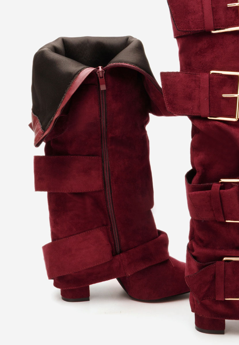 Чизми на ток Jefery бордо