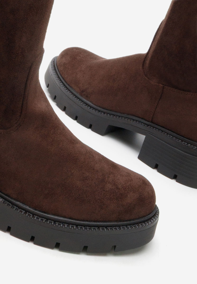 Дамски ботуши Nicoua кафяв