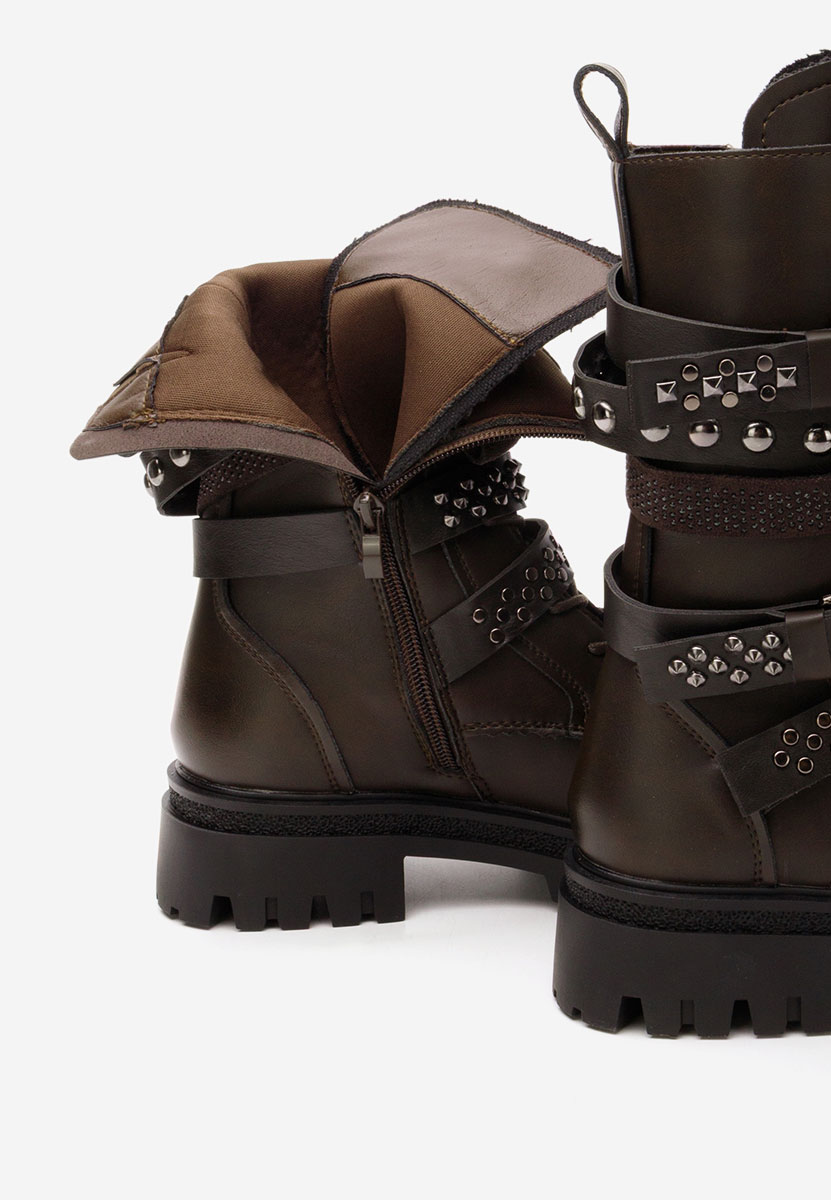 Дамски боти Dominia кафяв