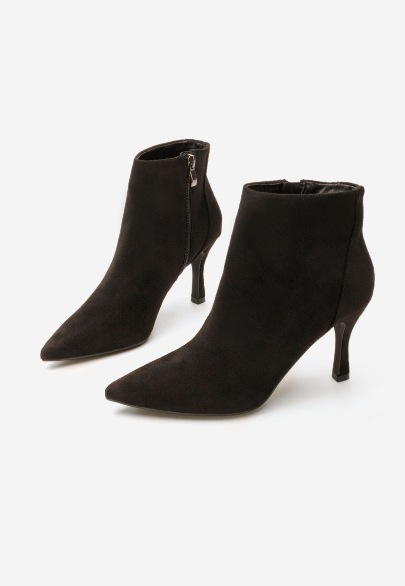 Боти на висок ток Jinna черен