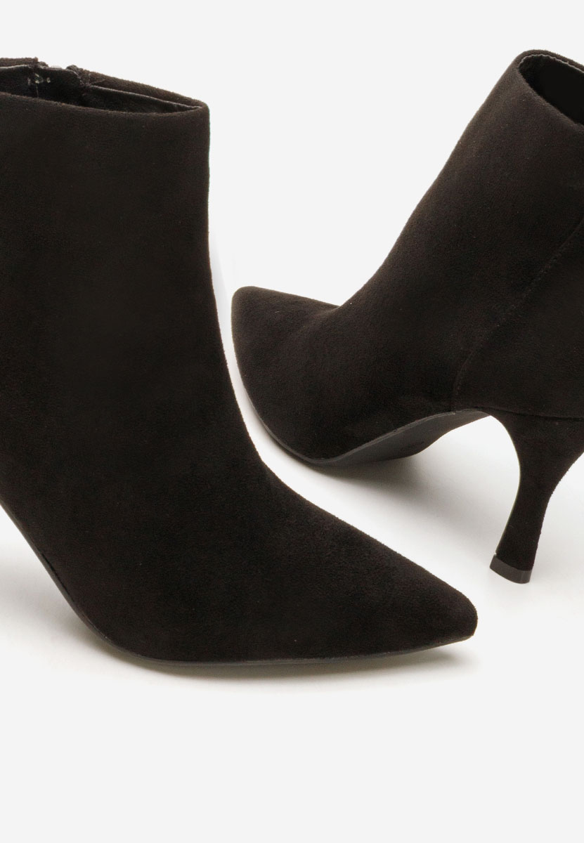 Боти на висок ток Jinna черен