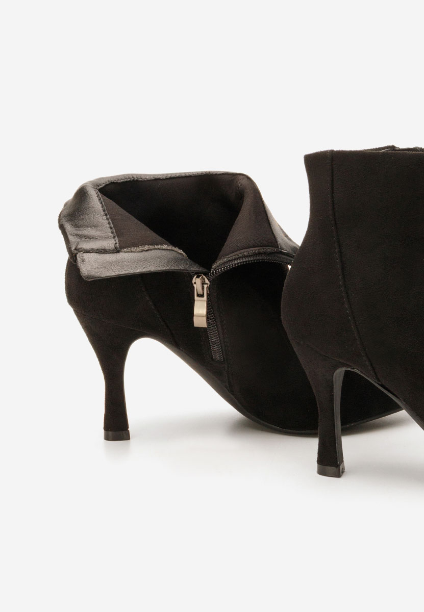 Боти на висок ток Jinna черен