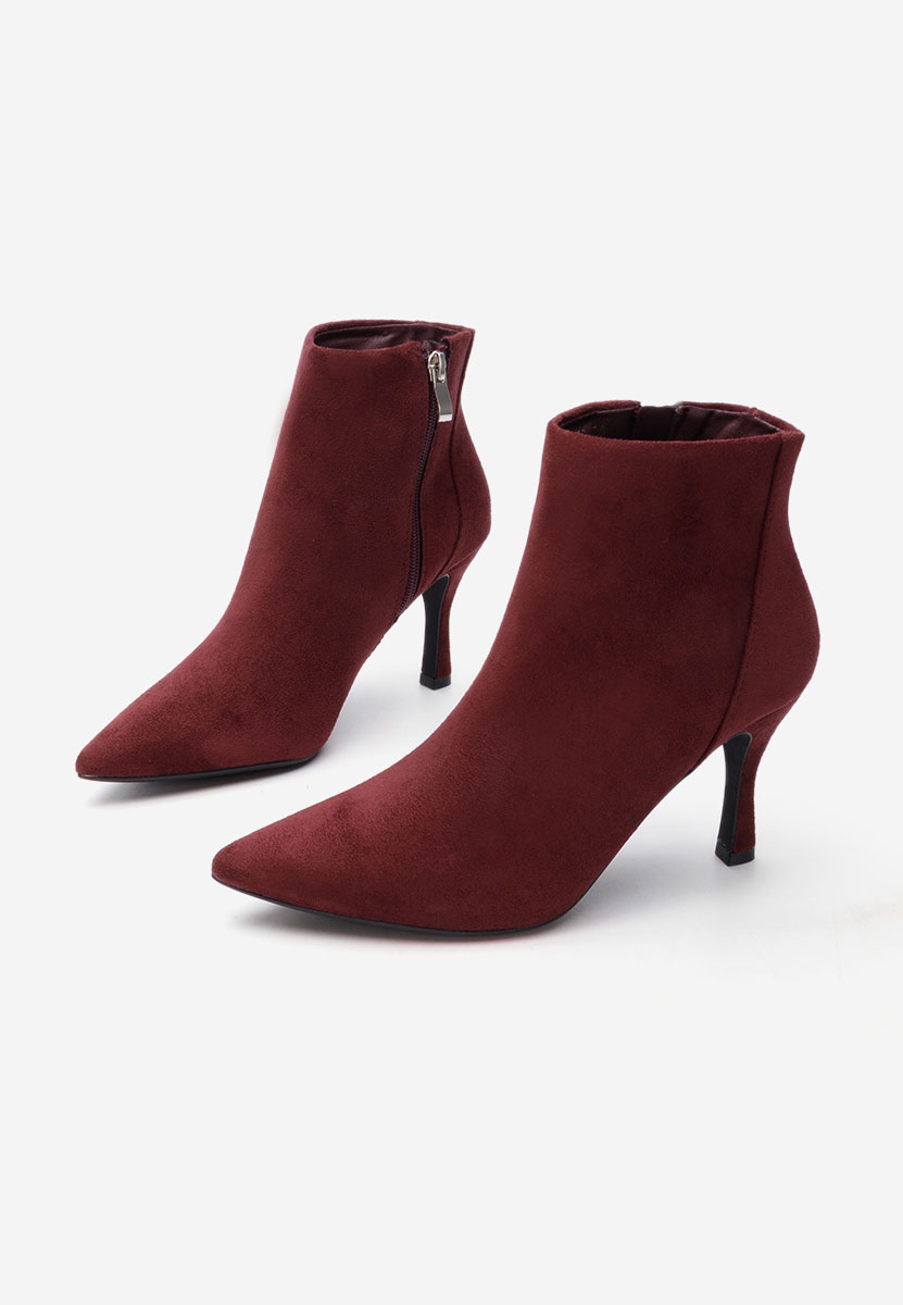 Боти на висок ток Jinna бордо