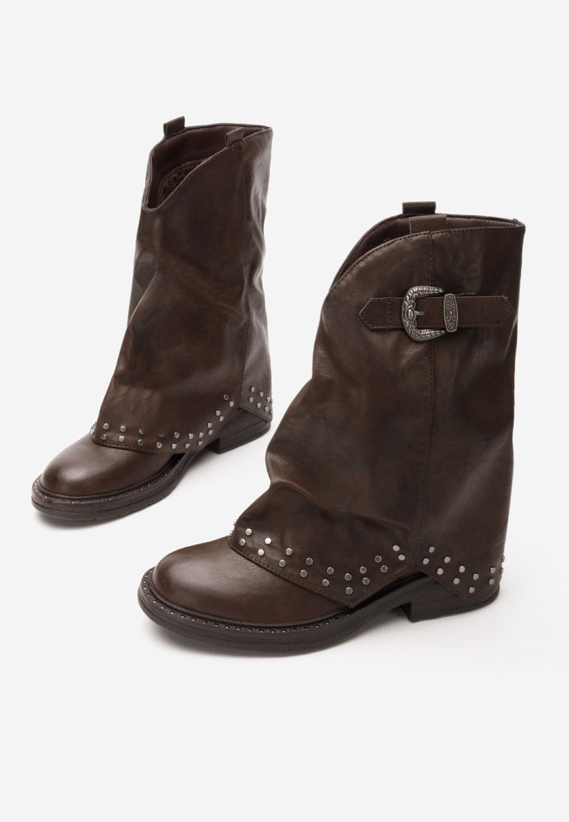 Дамски ботуши Arvion кафяв