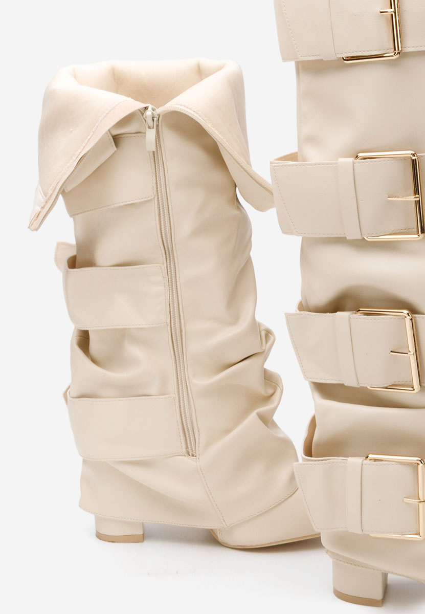 Чизми на ток Jefery бежов