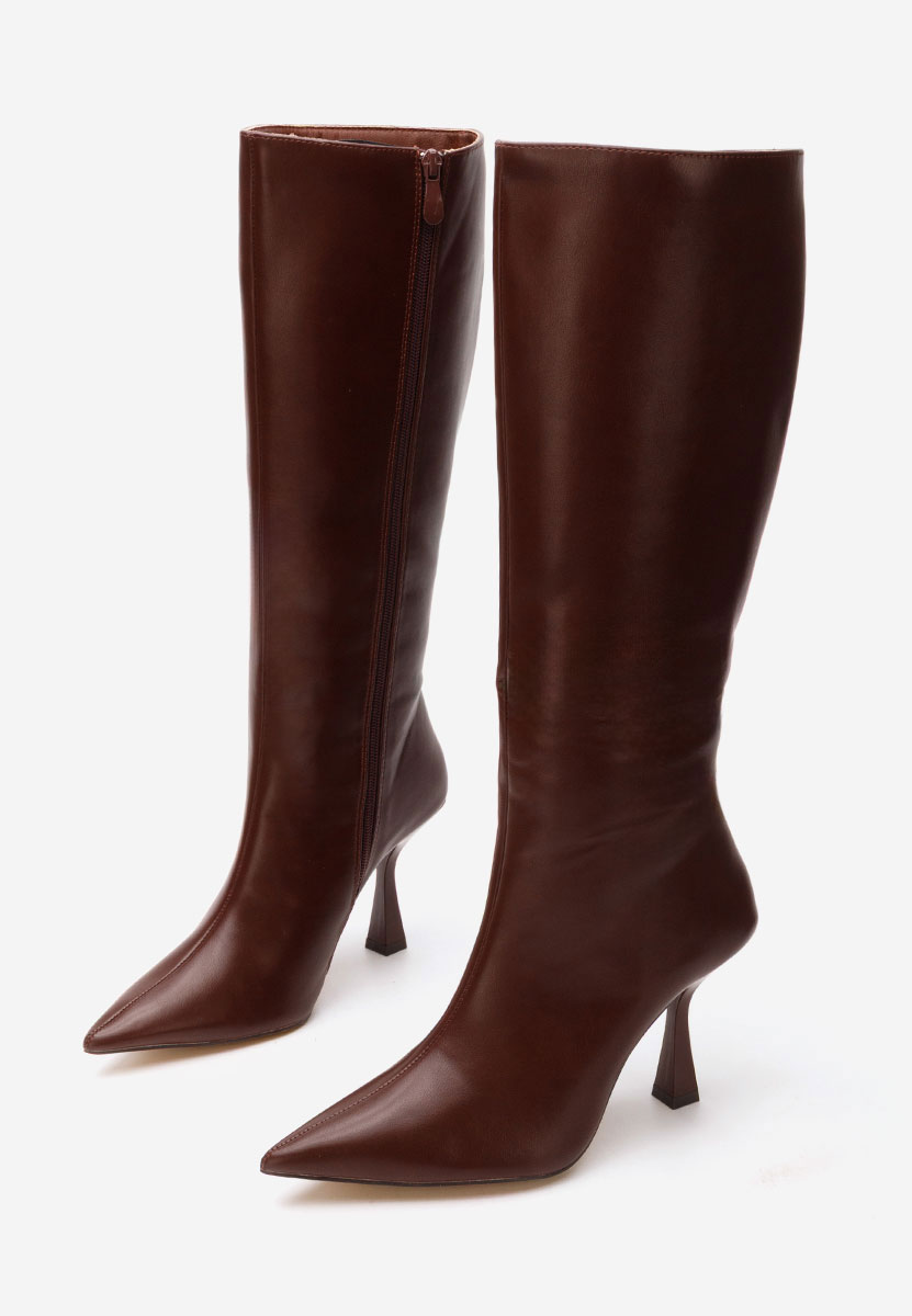 Чизми на ток Luma бордо