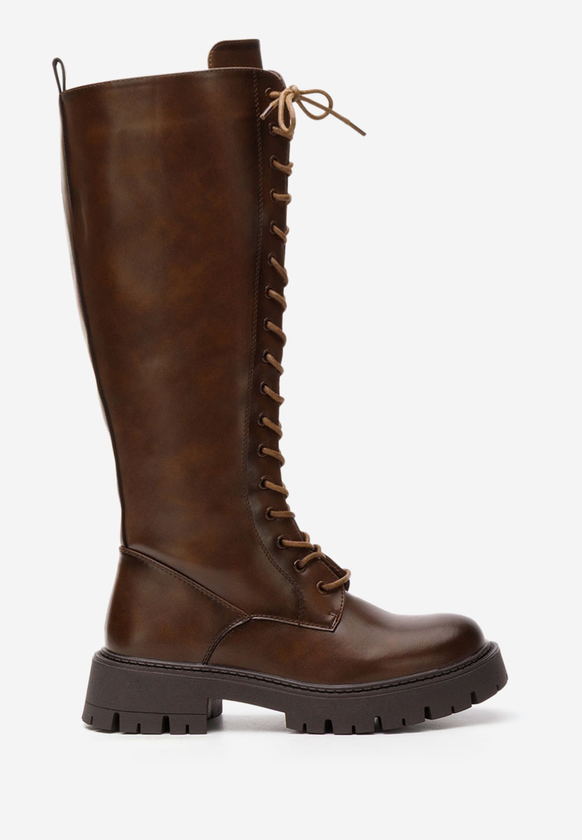 Дамски ботуши Hetie кафяв