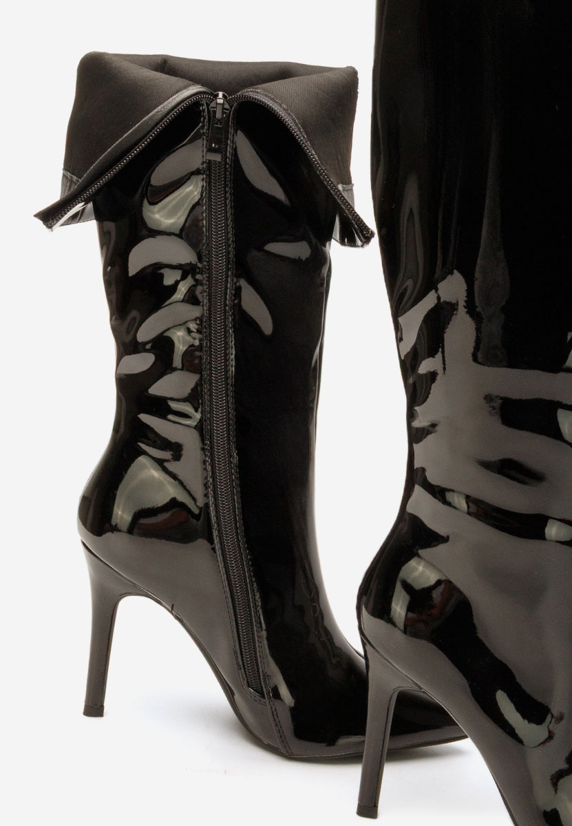 Чизми на ток Kiva черен