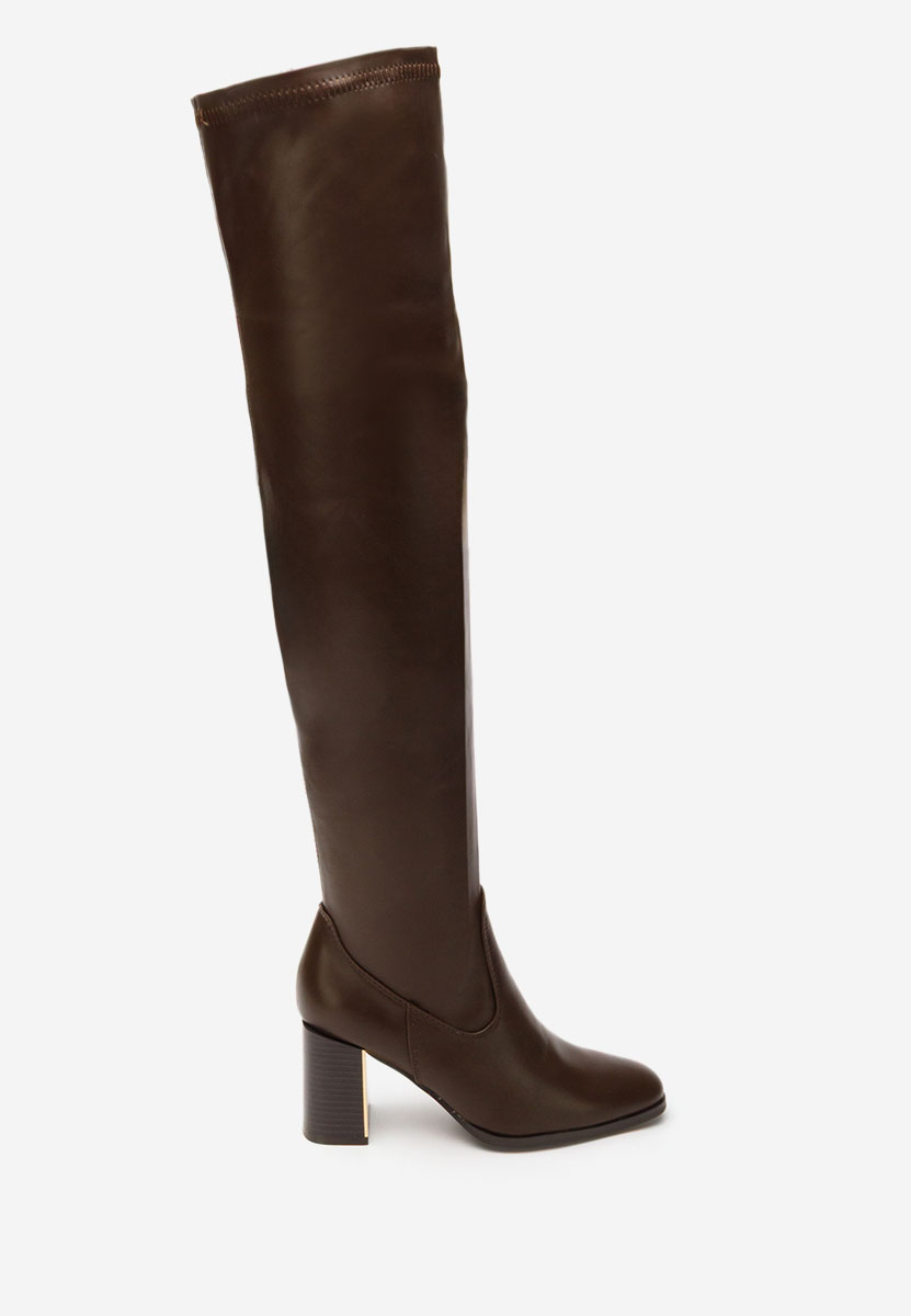 Чизми над коляното Jeanne кафяв