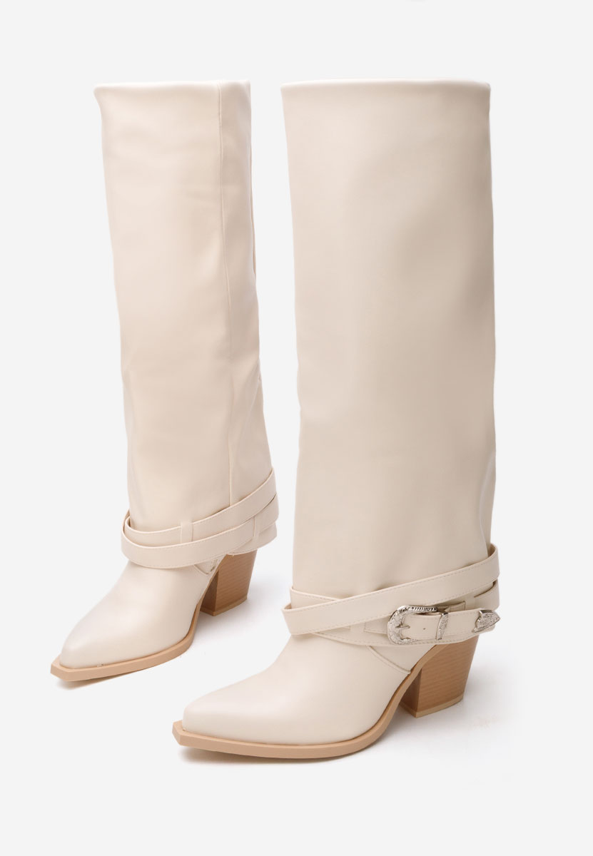 Чизми на ток Bretia бежов