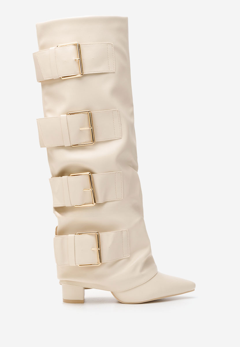 Чизми на ток Jefery бежов