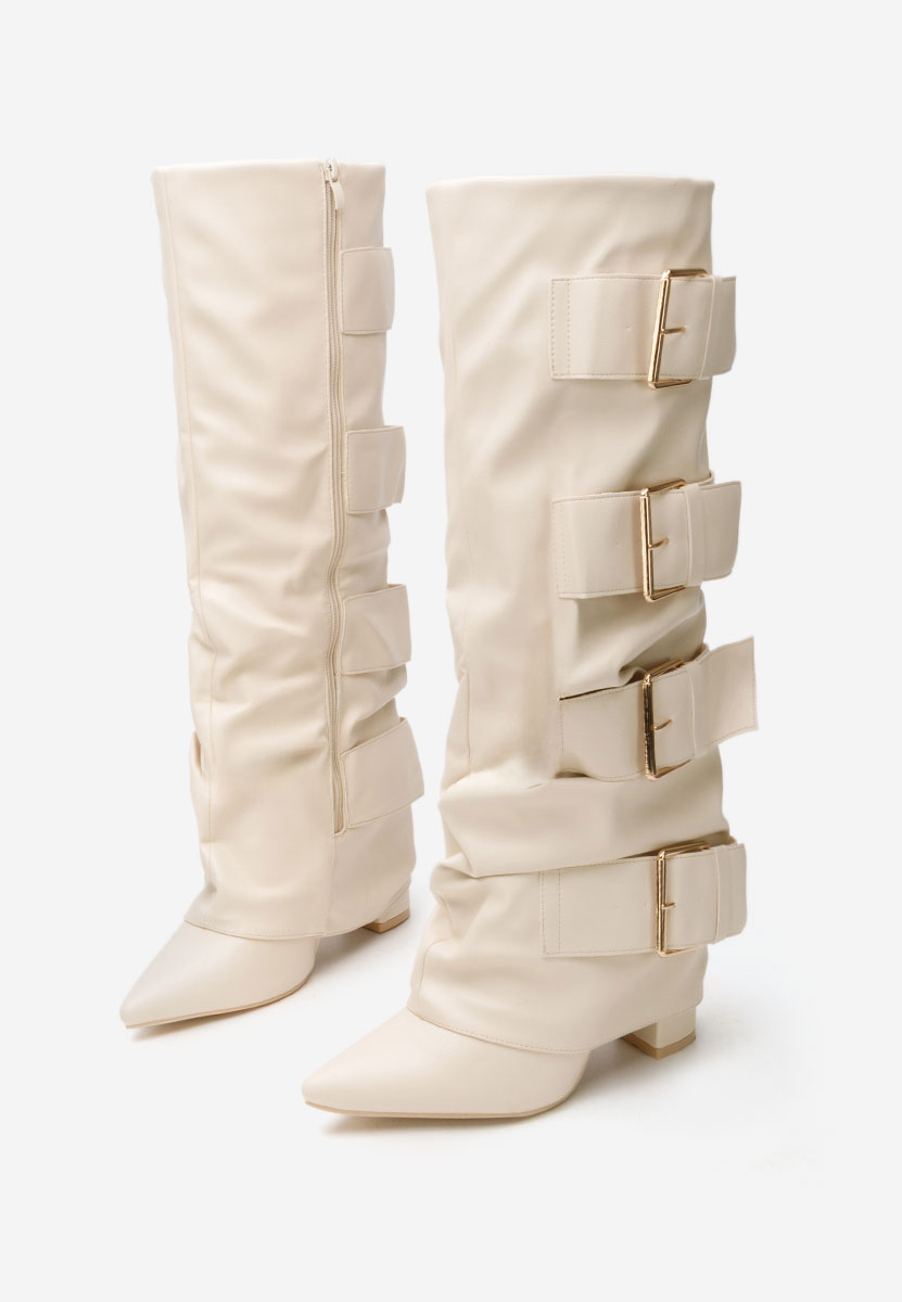 Чизми на ток Jefery бежов