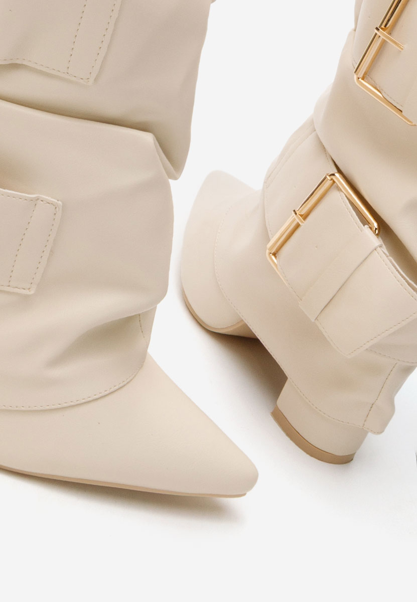 Чизми на ток Jefery бежов