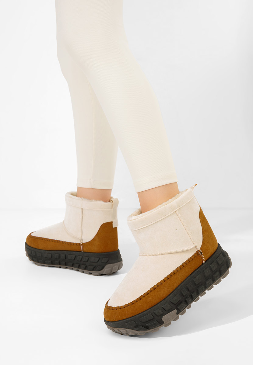 Обувки на платформа Novela бежов