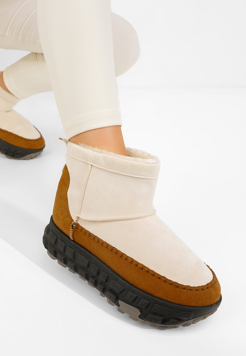 Обувки на платформа Novela бежов