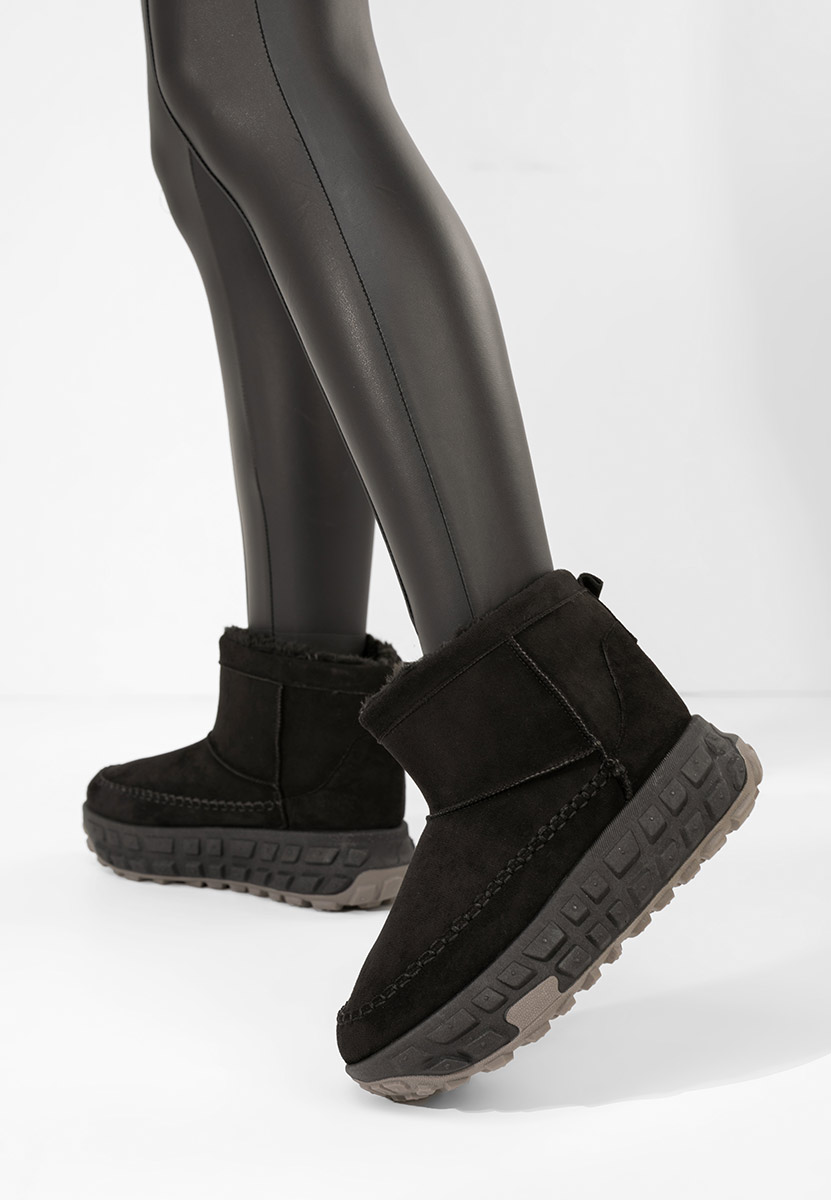 Обувки на платформа Novela черен