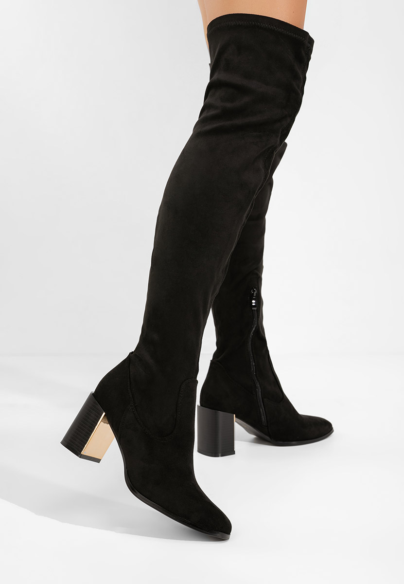 Чизми над коляното Jeanne V2 черен