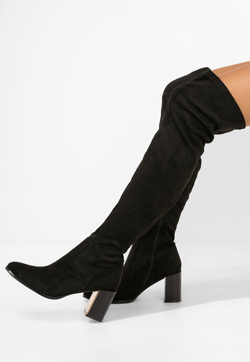 Чизми над коляното Jeanne V2 черен