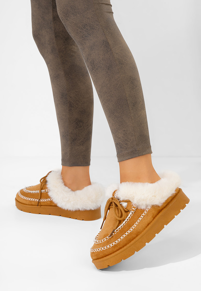 Дамско сабо Leainia камел