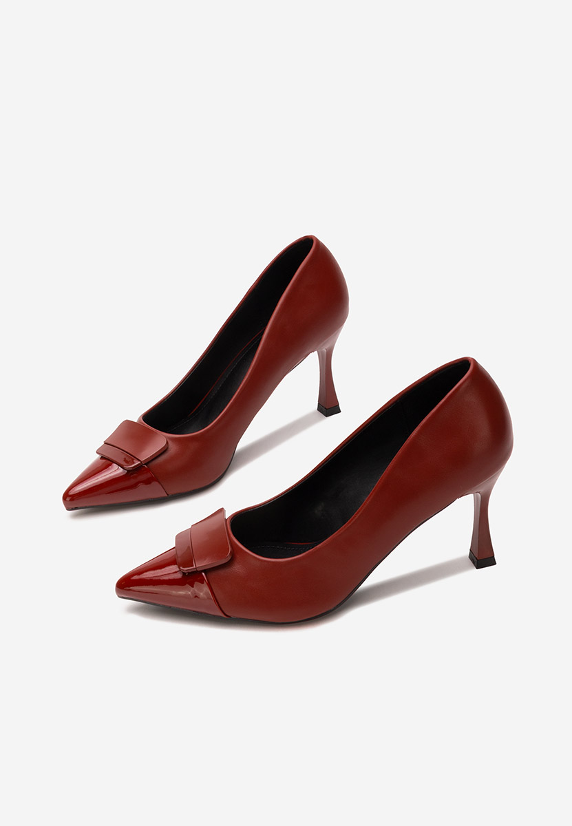 Обувки стилето Diava Винено червено